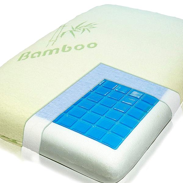 Home - Luxury Bamboo Memory Foam Pillow With Cooling Gel Technology Pad