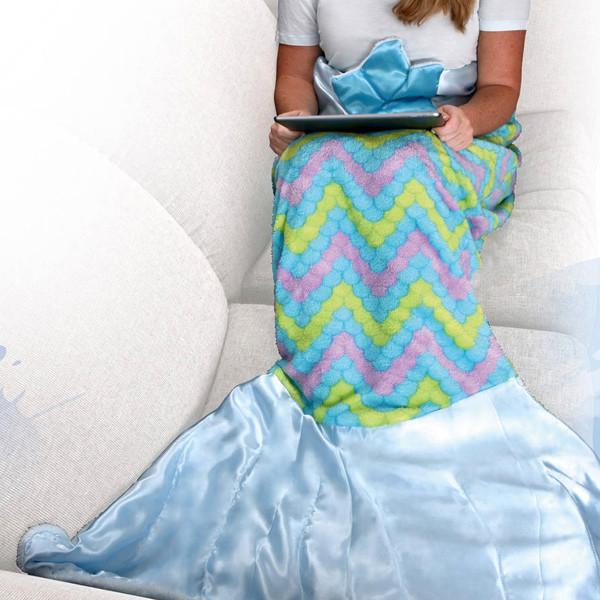 Home - Ultra-Soft Mermaid Tail Blanket - Children And Adult Sizes Available!