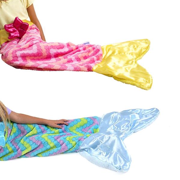 Home - Ultra-Soft Mermaid Tail Blanket - Children And Adult Sizes Available!