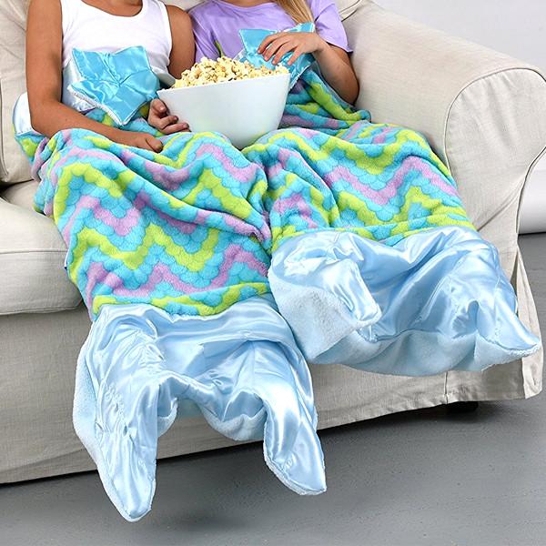 Home - Ultra-Soft Mermaid Tail Blanket - Children And Adult Sizes Available!