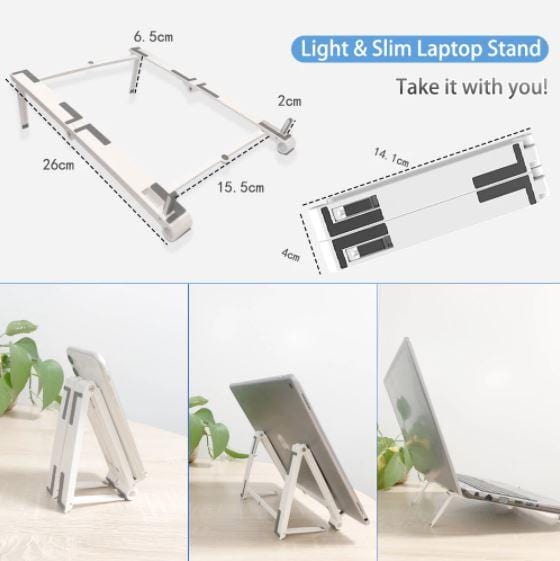 Adjustable Laptop Phone Tablet Folding Bracket Stand
