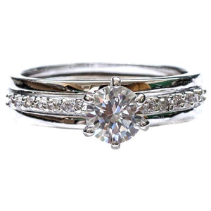 Jewelry - 2-Piece Set: Interlocking Gemstone Ring