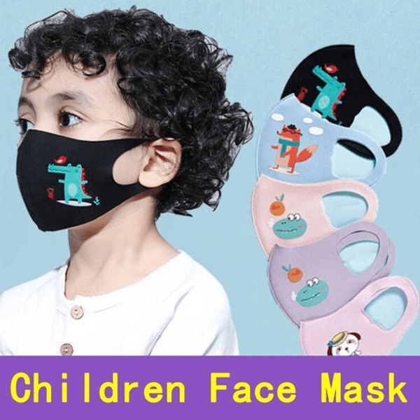 3 Pieces: Kids Animal Printed Fashion Face Mask