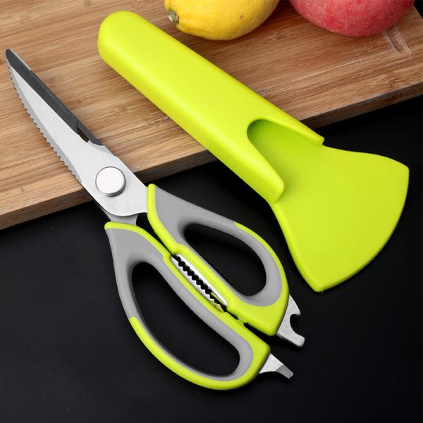 Kitchen - 10-in-1 Mighty Home & Kitchen Shears Tool With Professional-Grade Stainless Steel Blades And Bonus Magnetic Sheath