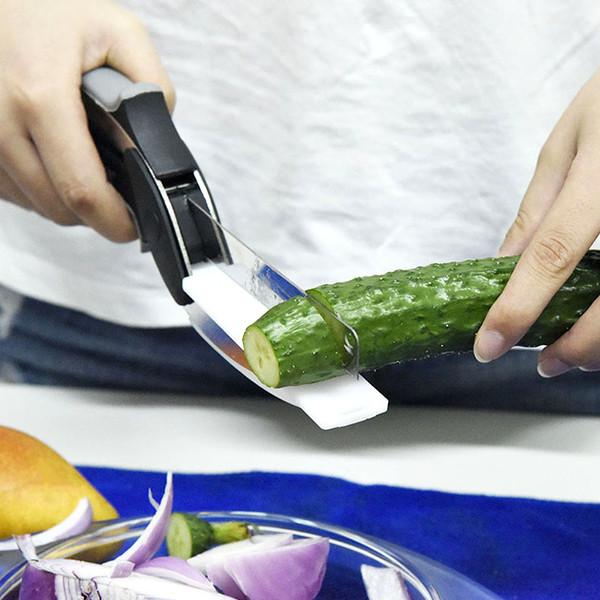 Kitchen - 2-in-1 Knife And Cutting Board Smart Chopper