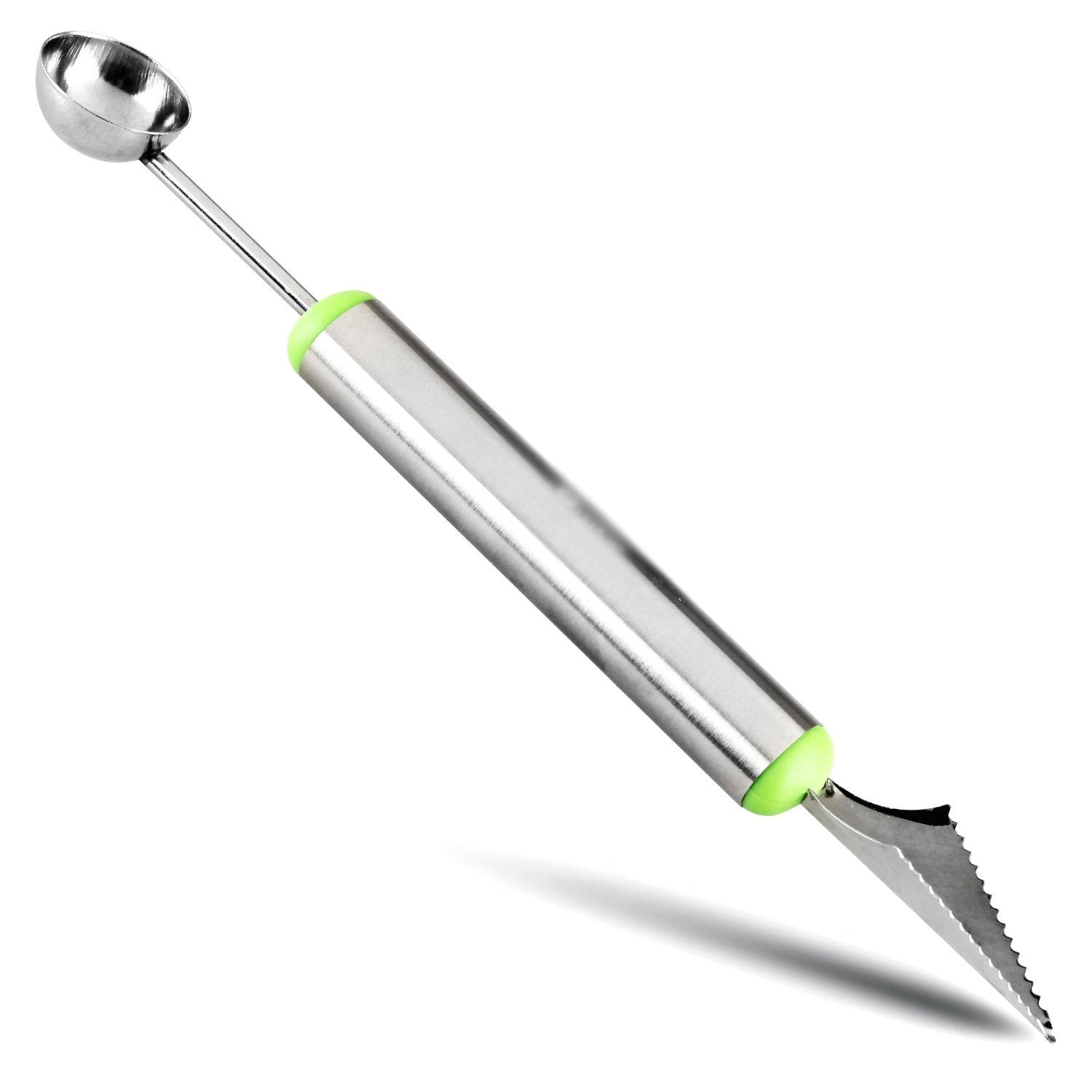 Kitchen - 2-In-1 Stainless Steel Melon Ball Scooper & Carving Knife