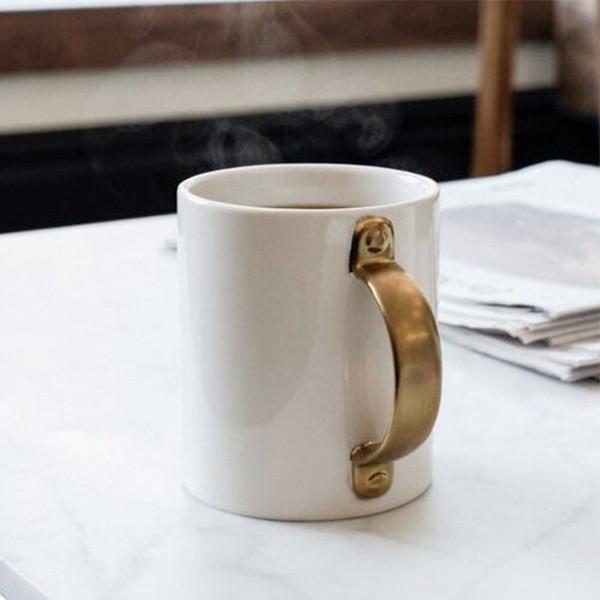 Kitchen - Golden Door Handle Coffee Mug