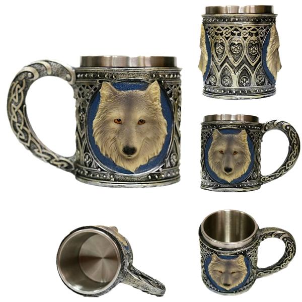Kitchen - Mystical Wolf Stainless Steel Drinking Mug