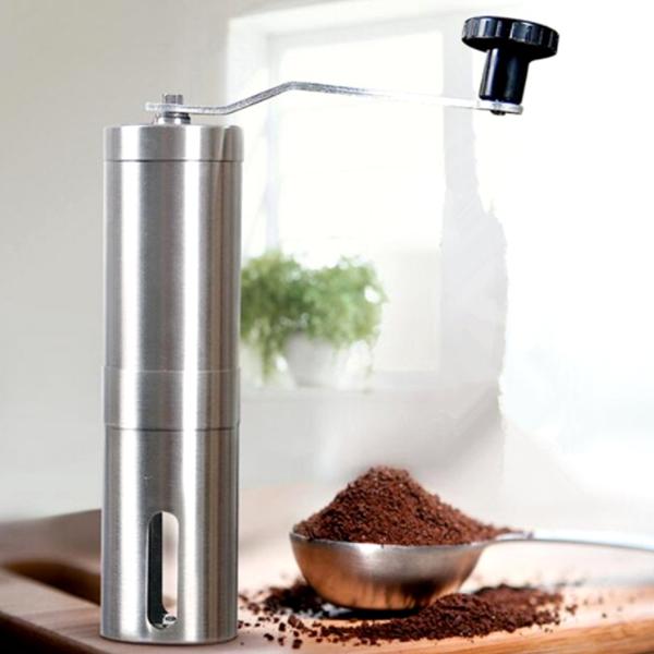 Kitchen - Stainless Steel Manual Coffee Grinder With Ceramic Burr