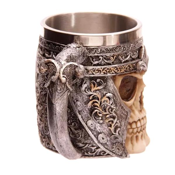 Kitchen - Warrior Skull Stainless Steel Drinking Mug