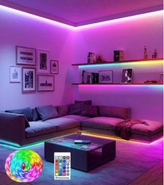 RGB LED Strip Lights  Multicolour - 5m