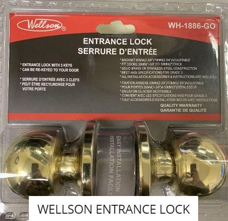 Wellson Entrance Lock With 3 Keys
