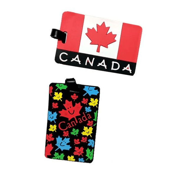 6 Pieces, 12 Pieces, or 24 Pieces Canadian Silicone Luggage Tags