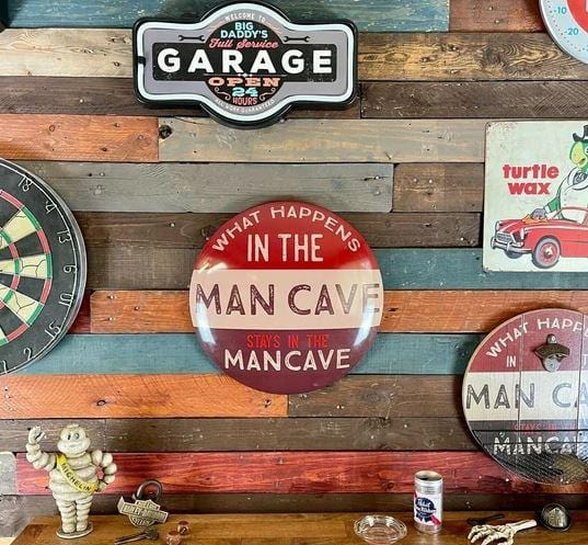 What Happens In The Man Cave Stays In The Man Cave Dome Sign, 15