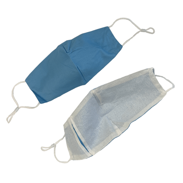 3 Pieces: Colored Cotton Face Mask With Filter Pocket And Adjustable Strap