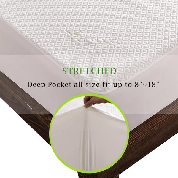 Bamboo Blend Jacquard Mattress Pad