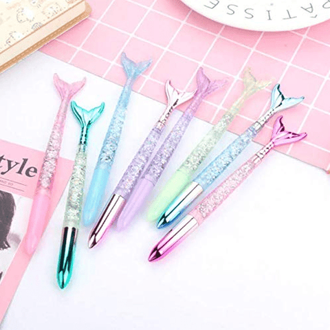 4 Piece: Mermaid Water Glitter Ballpoint Pen