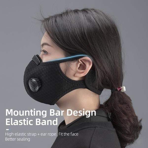 Sport Fashion Dust Mesh Mask Activated Carbon Filter