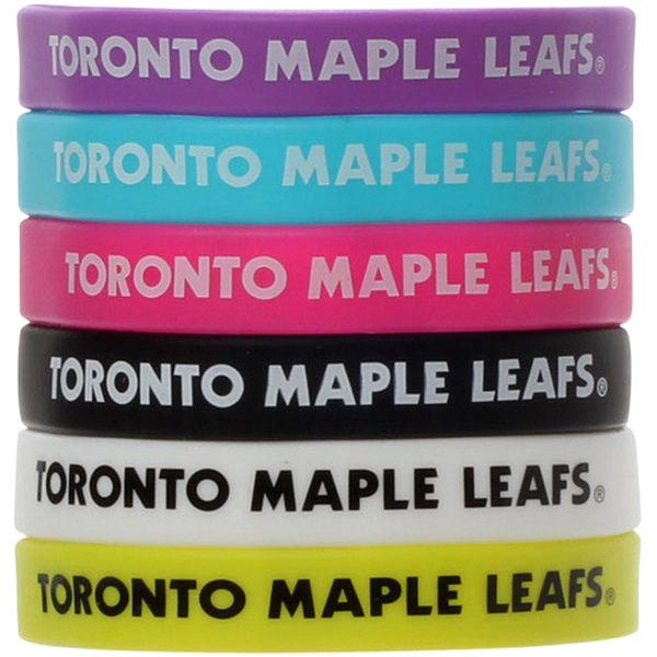 NHL - 6 Pack: Toronto Maple Leafs Officially Licensed Silicone Beverage Bands