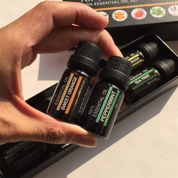 Set of 6 - 100% Pure Aromatherapy Essential Oils