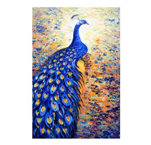 "Blue Peacock" - 1000 Pieces Jigsaw Puzzles