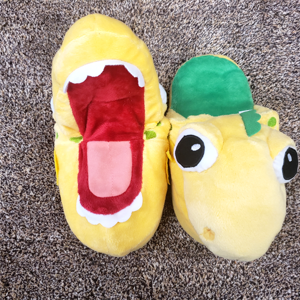 Kids Fluffy Baby Dino Slippers - 4 Sizes Available!