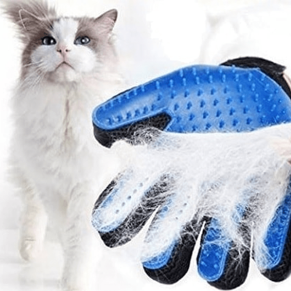 True Touch Five-Finger Deshedding Pet Glove