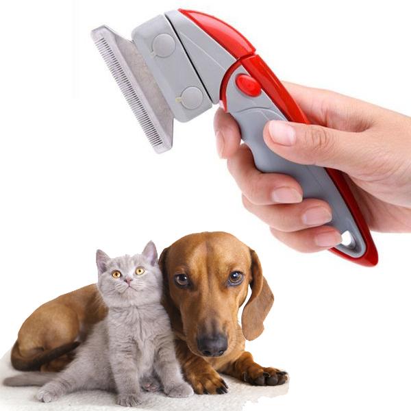Pets - Deluxe Shed Ender Professional De-Shedding Tool With Pivoting Head For Pets