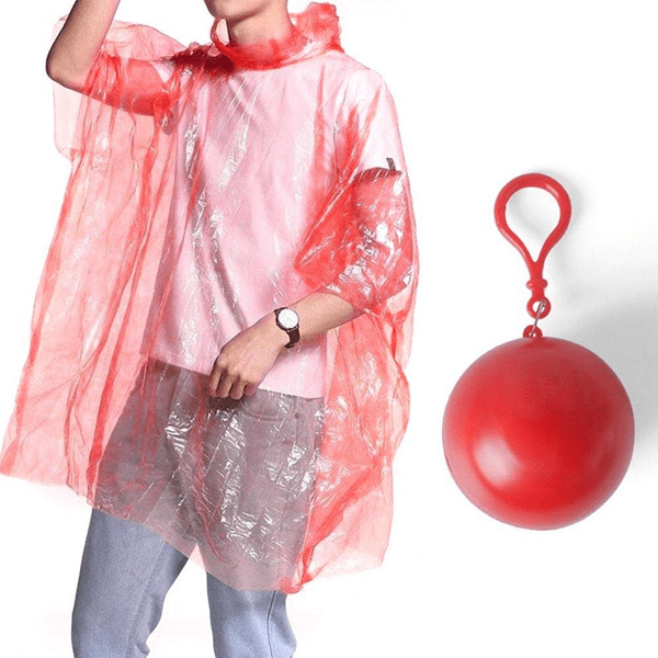 BUY MORE, SAVE MORE! Disposable Rain Poncho Ball - Available in 2 Pack & 4 Pack!