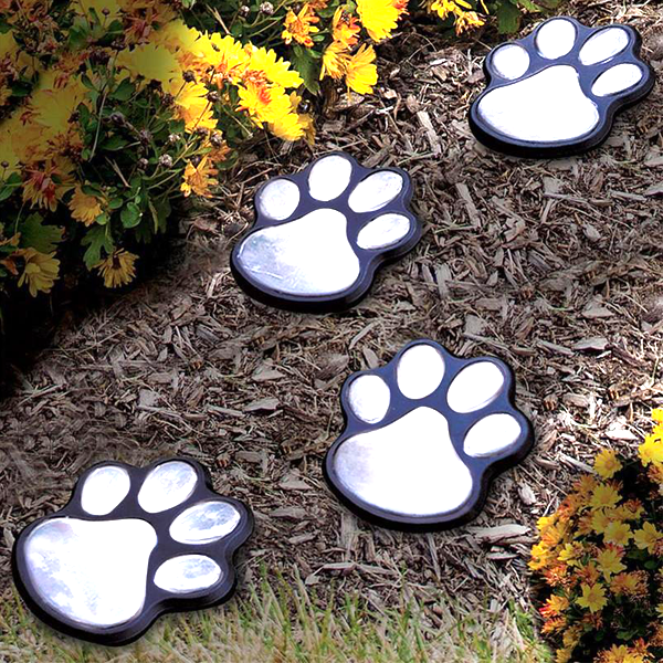 Power Paws Whimsical Solar-Powered Decorative Garden Lights - Multi-Packs Available!