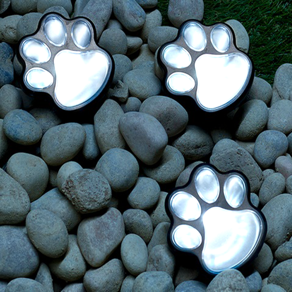 Power Paws Whimsical Solar-Powered Decorative Garden Lights - Multi-Packs Available!