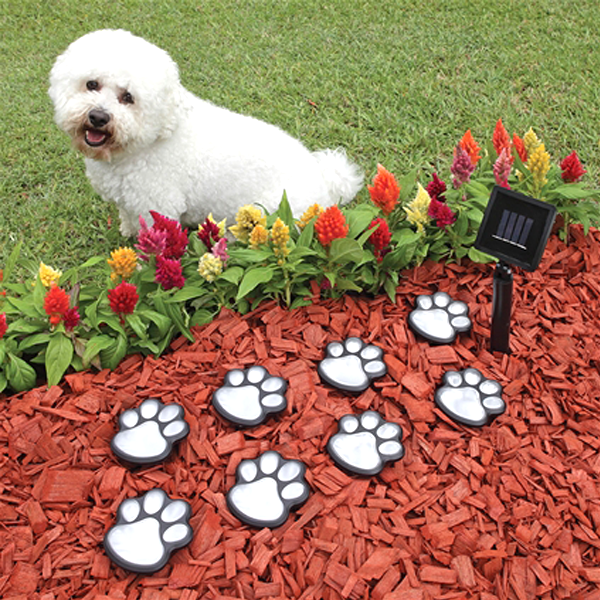 Power Paws Whimsical Solar-Powered Decorative Garden Lights - Multi-Packs Available!