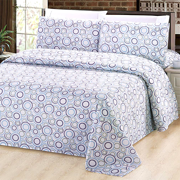 Patterned Bamboo Blended Bed Sheet Set