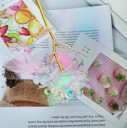 Holographic Rose With LED Light