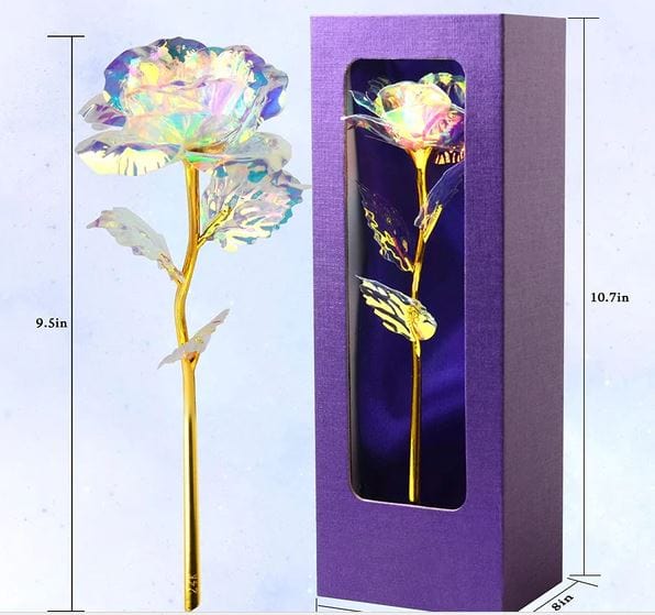 Holographic Rose With LED Light