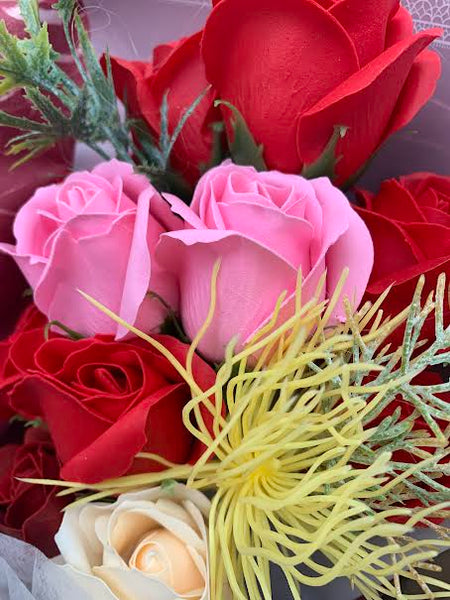 Artificial Rose Bouquet Gift Box