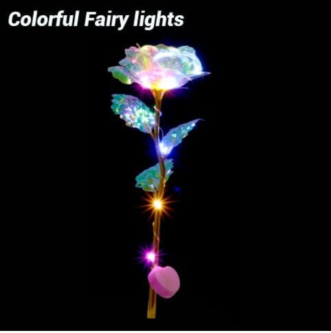 Holographic Rose With LED Light