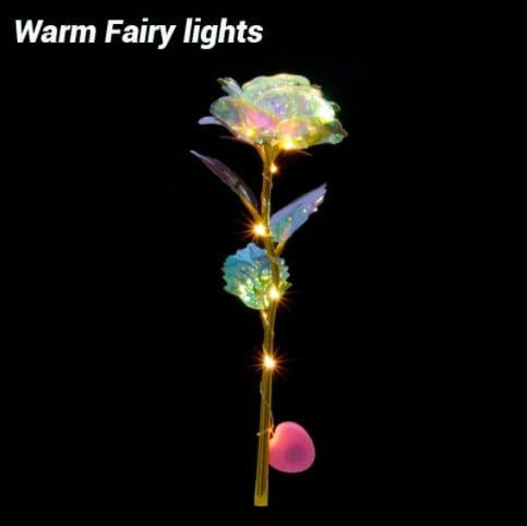 Holographic Rose With LED Light