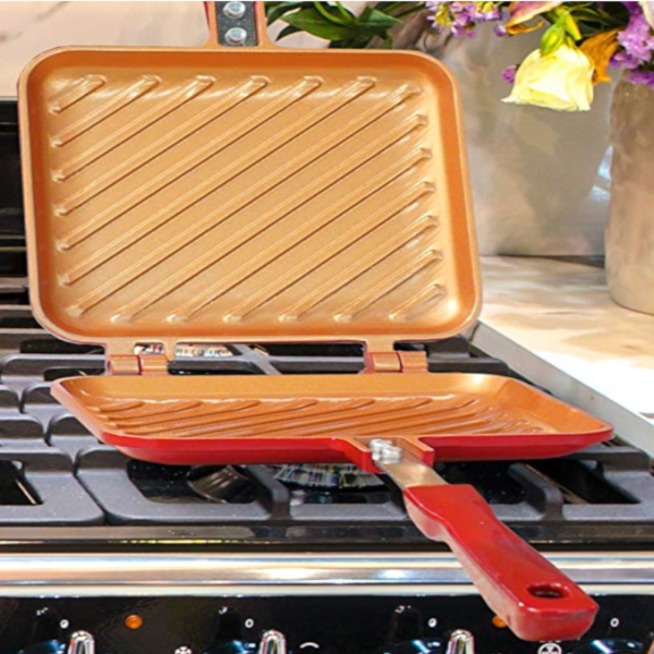 Double Chambered Grilled Sandwich & Panini Pan