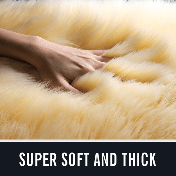 Brown Luxury Sheepskin Area Rugs
