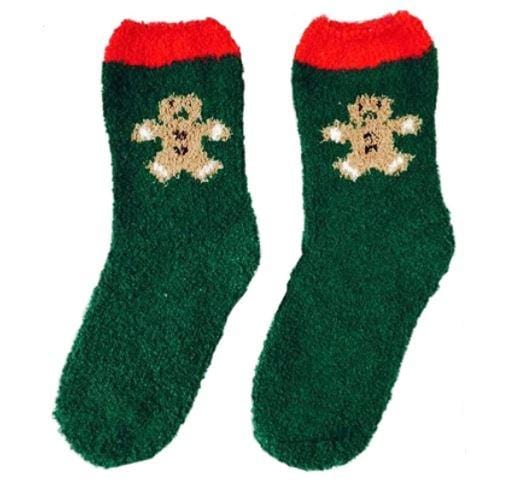 Fluffy Winter Christmas Socks - 6 Pairs - SET B