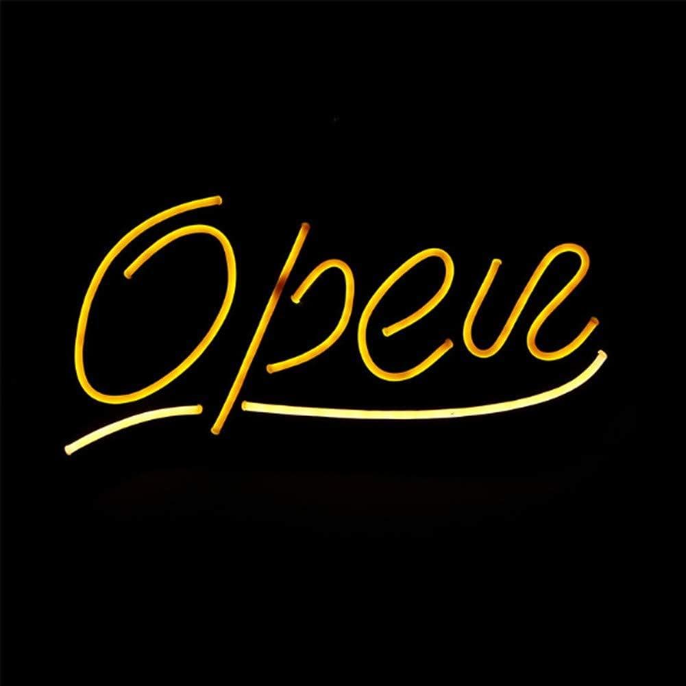 Neon LED - Open Sign (Orange/White)