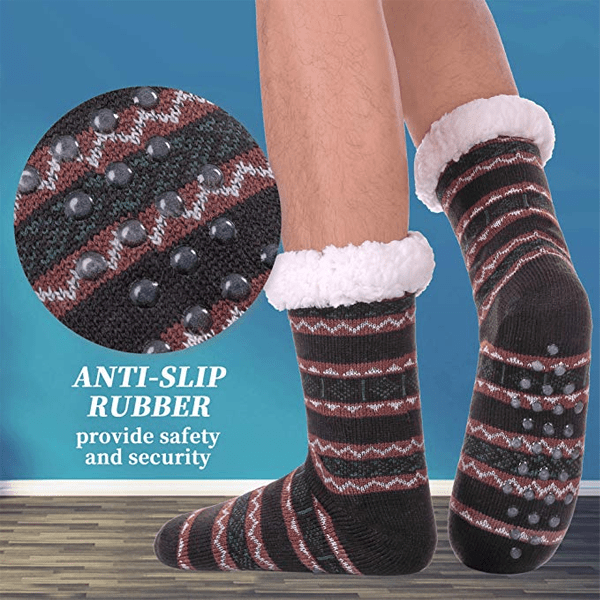 3 Pairs: Comfy Feet Sherpa Slipper Socks