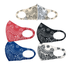 3 Pack: Spandex Paisley Fashion Mask