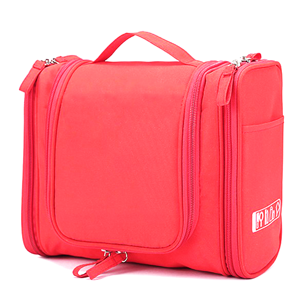 The Ultimate Toiletry & Cosmetics Travel Bag With 3-Compartments & Built-In Hanging Hook
