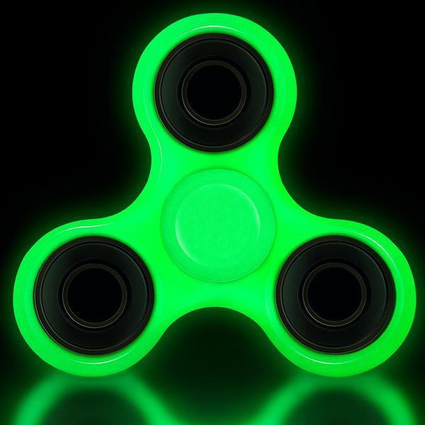 Toys - 2 Pack: Fluorescent Glow-in-the-Dark Fidget Spinner