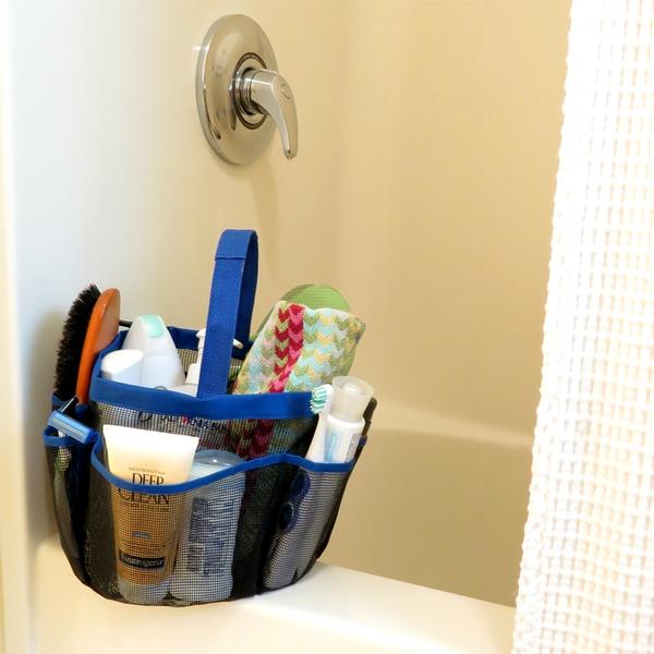 Travel - 8-Pocket Portable Quick Dry Mesh Shower Caddy - Available In 3 Colours!