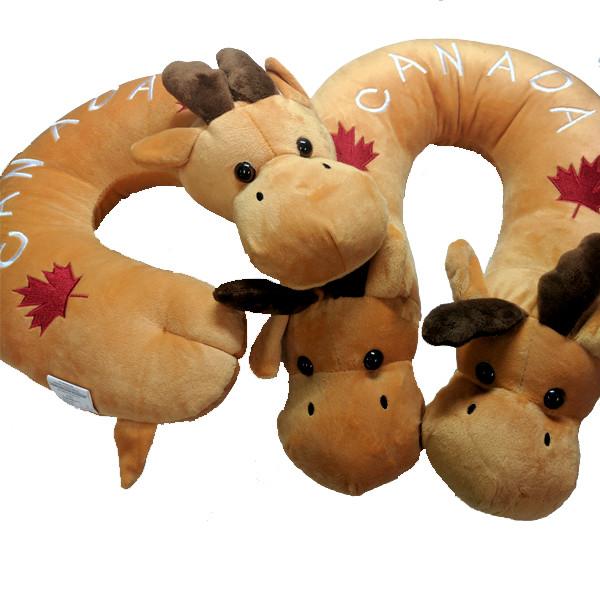 Travel - Super Plush Canadian Moose Neck And Travel Pillow - 2 Sizes Available