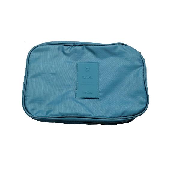 Travel - Water-Resistant Zippered Hanging Toiletry Bag With Removable Pouch & Built-In Hook