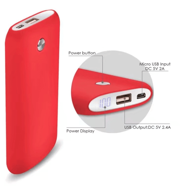 Ultra Thin 16800mAh  Smartphone Power Bank With LED Display - Assorted Colors